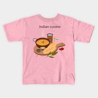 Indian Cuisine Concept Kids T-Shirt